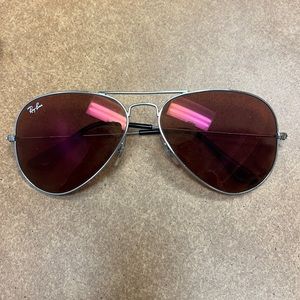 Ray Ban 3025 Large Aviator, Pink Glass Lenses
